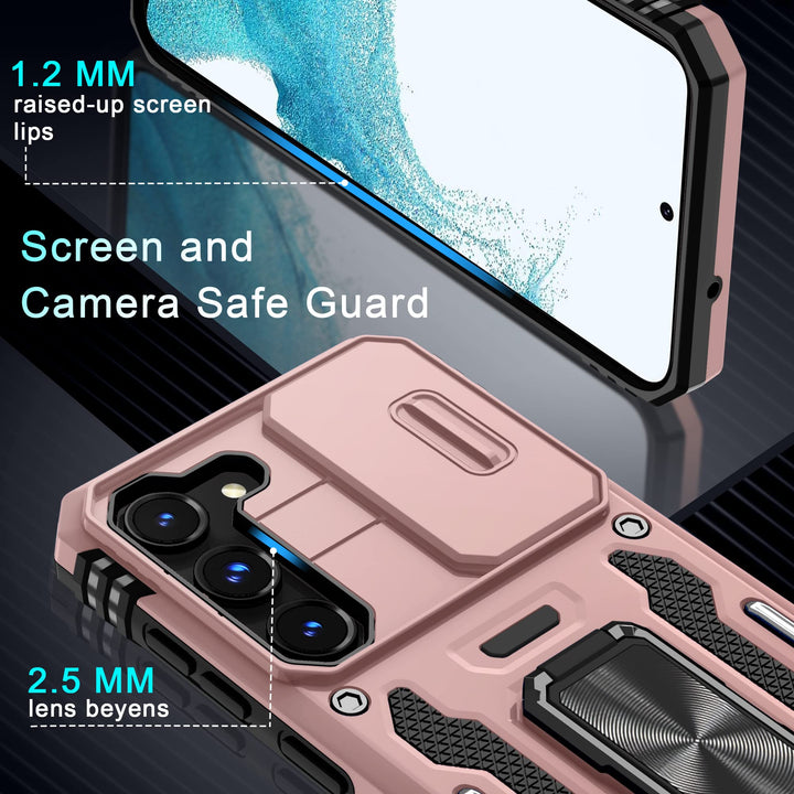 Deerlamn S23 Case: Slide Cover & Kickstand, Olive Green - DOKUTRONIX