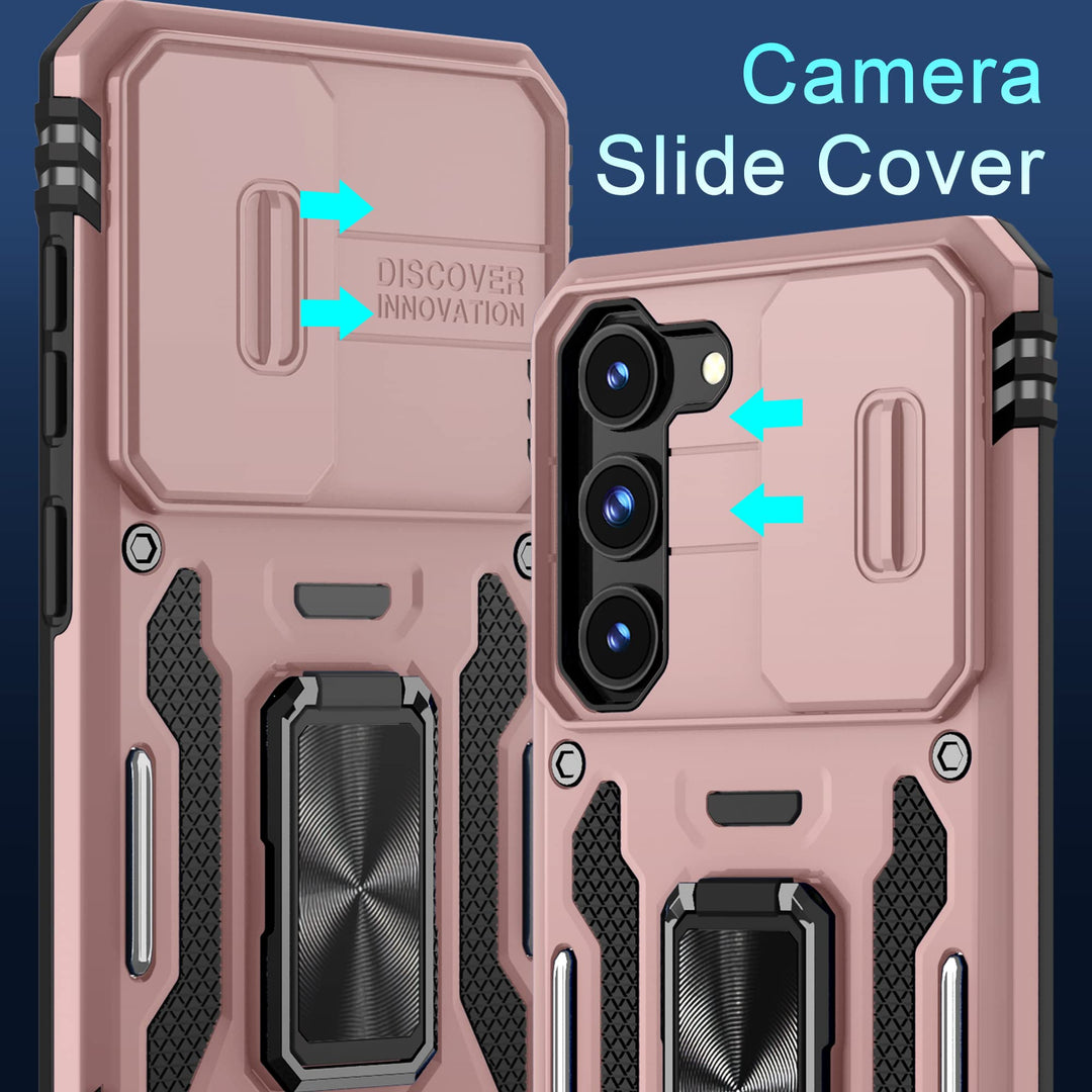 Deerlamn S23 Case: Slide Cover & Kickstand, Olive Green - DOKUTRONIX