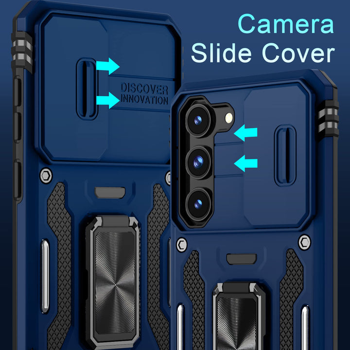 Deerlamn S23 Case: Slide Cover & Kickstand, Olive Green - DOKUTRONIX