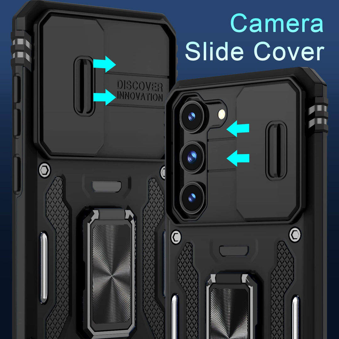 Deerlamn S23 Case: Slide Cover & Kickstand, Olive Green - DOKUTRONIX