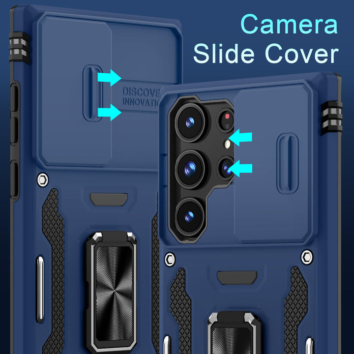 Deerlamn S23 Case: Slide Cover & Kickstand, Olive Green - DOKUTRONIX