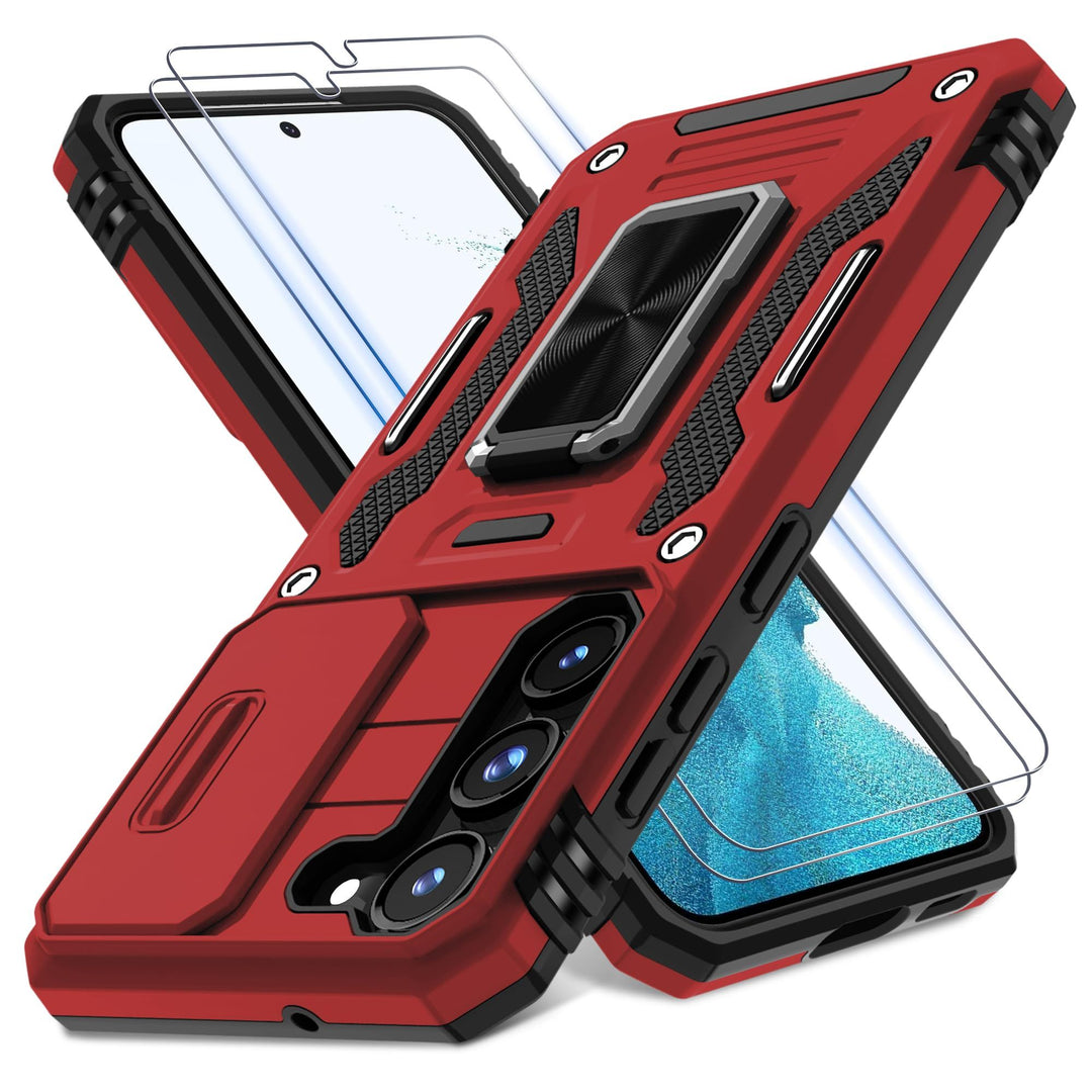 Deerlamn S23 Case: Slide Cover & Kickstand, Olive Green - DOKUTRONIX