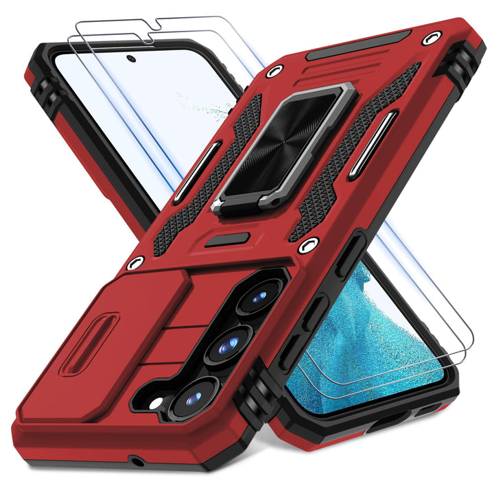 Deerlamn S23 Case: Slide Cover & Kickstand, Olive Green - DOKUTRONIX