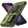 Deerlamn S23 Case: Slide Cover & Kickstand, Olive Green