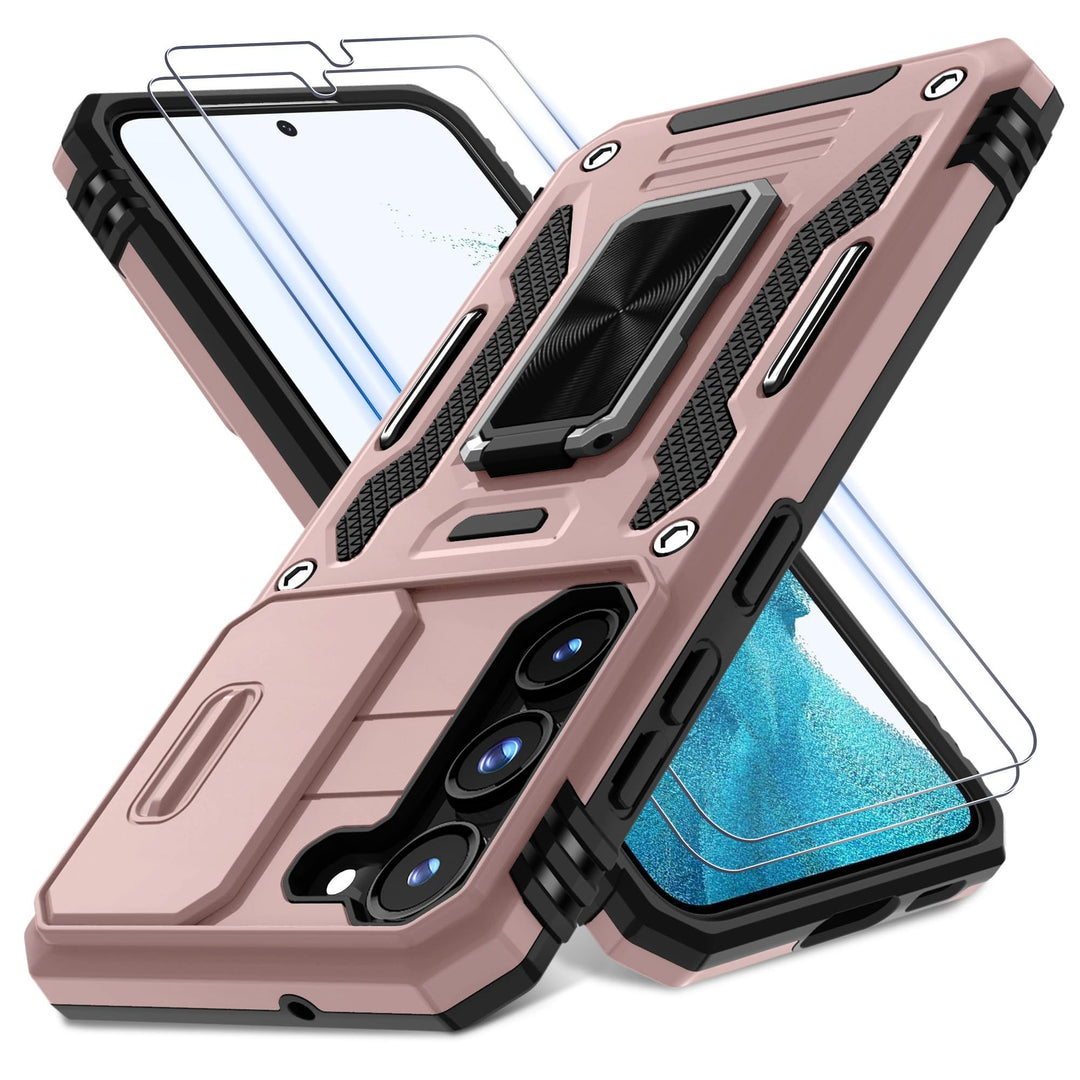Deerlamn S23 Case: Slide Cover & Kickstand, Olive Green - DOKUTRONIX