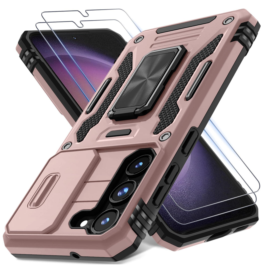 Deerlamn S23 Case: Slide Cover & Kickstand, Olive Green - DOKUTRONIX