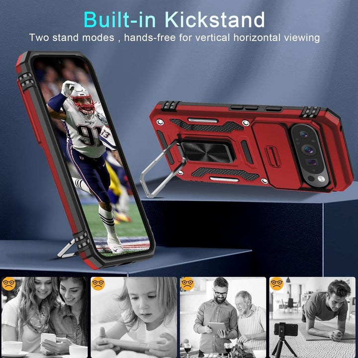 Deerlamn Pixel 9 Pro XL Shield Case with Kickstand - DOKUTRONIX