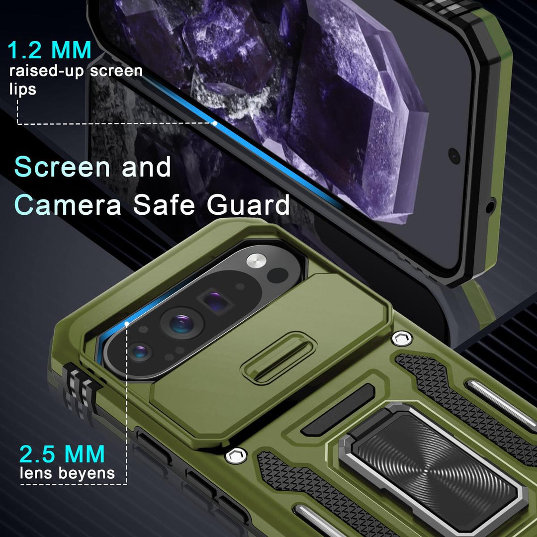 Deerlamn Shield Case for Pixel 9 Pro XL - Olive Green - DOKUTRONIX