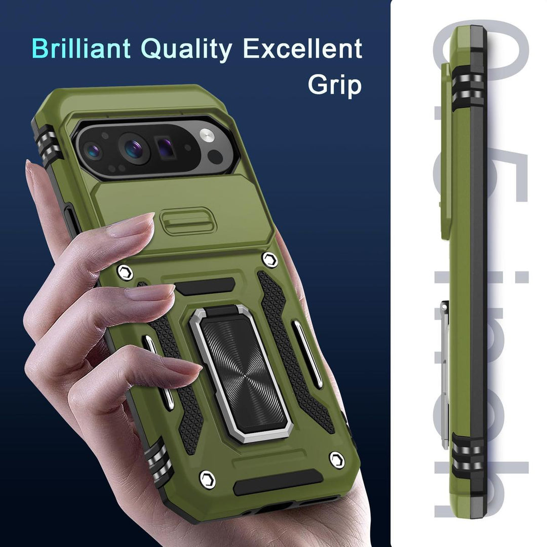 Deerlamn Shield Case for Pixel 9 Pro XL - Olive Green - DOKUTRONIX