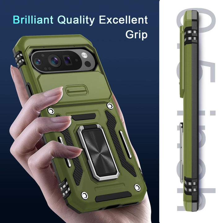 Deerlamn Shield Case for Pixel 9 Pro XL - Olive Green - DOKUTRONIX