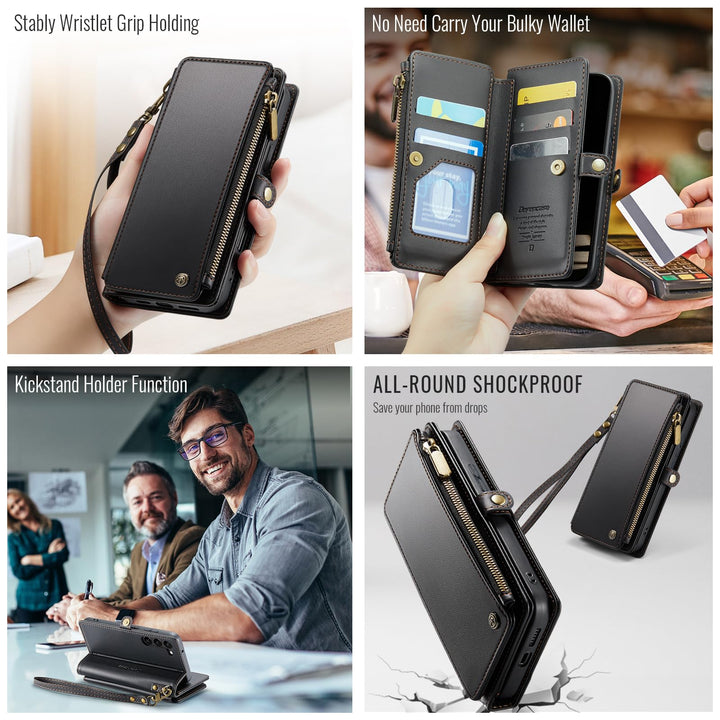 Defencase RFID Wallet Case for Galaxy S23 - Purple - DOKUTRONIX