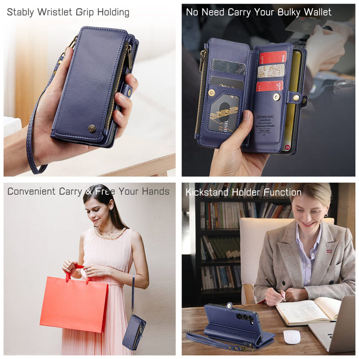 Defencase RFID Wallet Case for Galaxy S23 - Purple - DOKUTRONIX