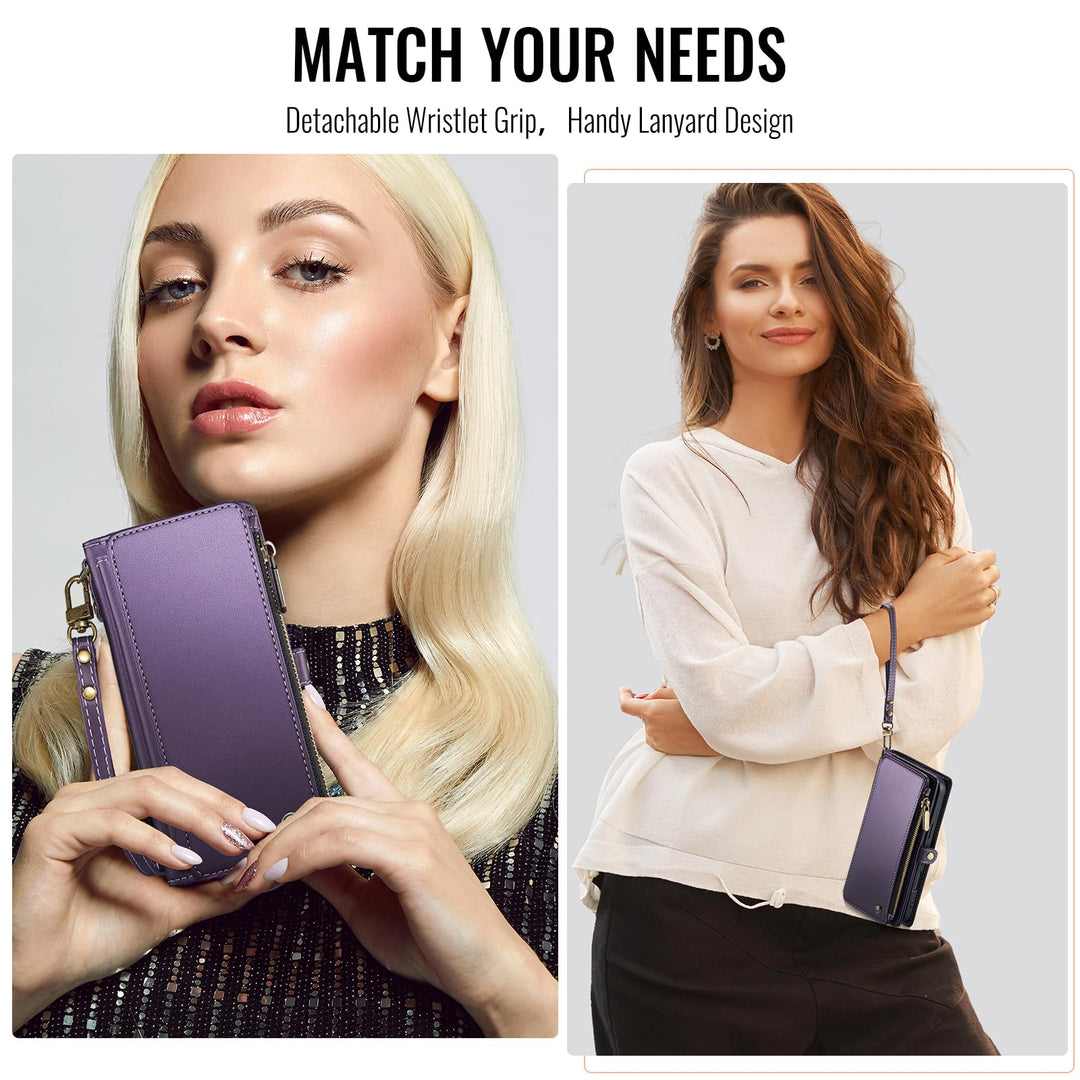 Defencase RFID Wallet Case for Galaxy S23 - Purple - DOKUTRONIX