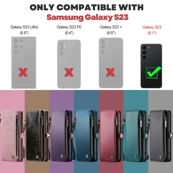 Defencase RFID Wallet Case for Galaxy S23 - Purple - DOKUTRONIX