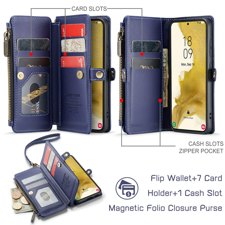 Defencase RFID Wallet Case for Galaxy S23 - Purple - DOKUTRONIX