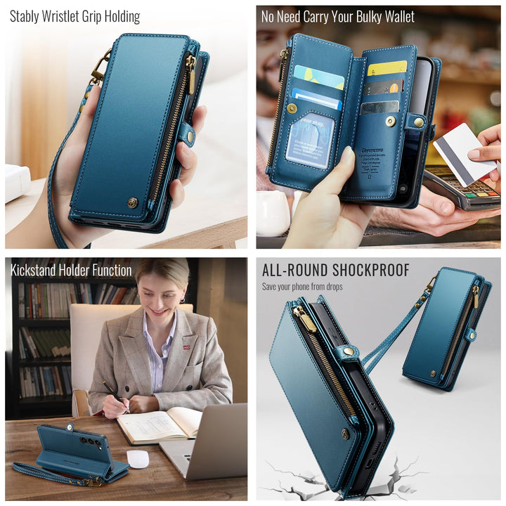 Defencase RFID Wallet Case for Galaxy S23 - Purple - DOKUTRONIX