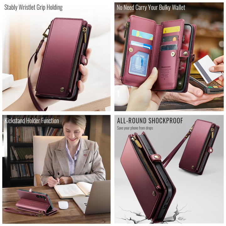 Defencase RFID Wallet Case for Galaxy S23 - Purple - DOKUTRONIX