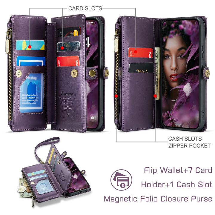 Defencase RFID Wallet Case for Galaxy S23 - Purple - DOKUTRONIX