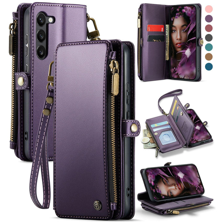 Defencase RFID Wallet Case for Galaxy S23 - Purple - DOKUTRONIX