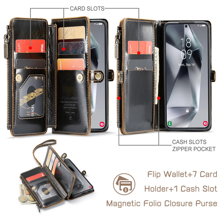 Defencase RFID Wallet Case for Galaxy S23 - Purple - DOKUTRONIX