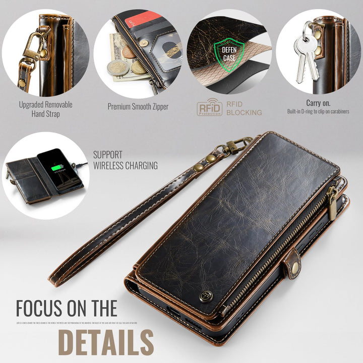 Defencase RFID Wallet Case for Galaxy S23 - Purple - DOKUTRONIX