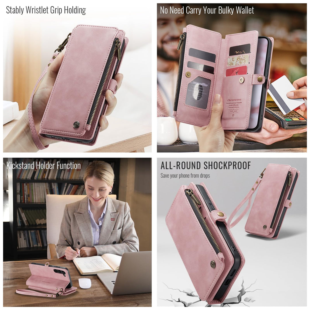 Defencase RFID Wallet Case for Galaxy S23 - Purple - DOKUTRONIX