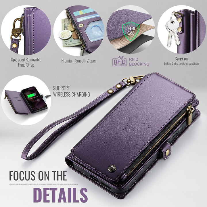 Defencase RFID Wallet Case for Galaxy S23 - Purple - DOKUTRONIX