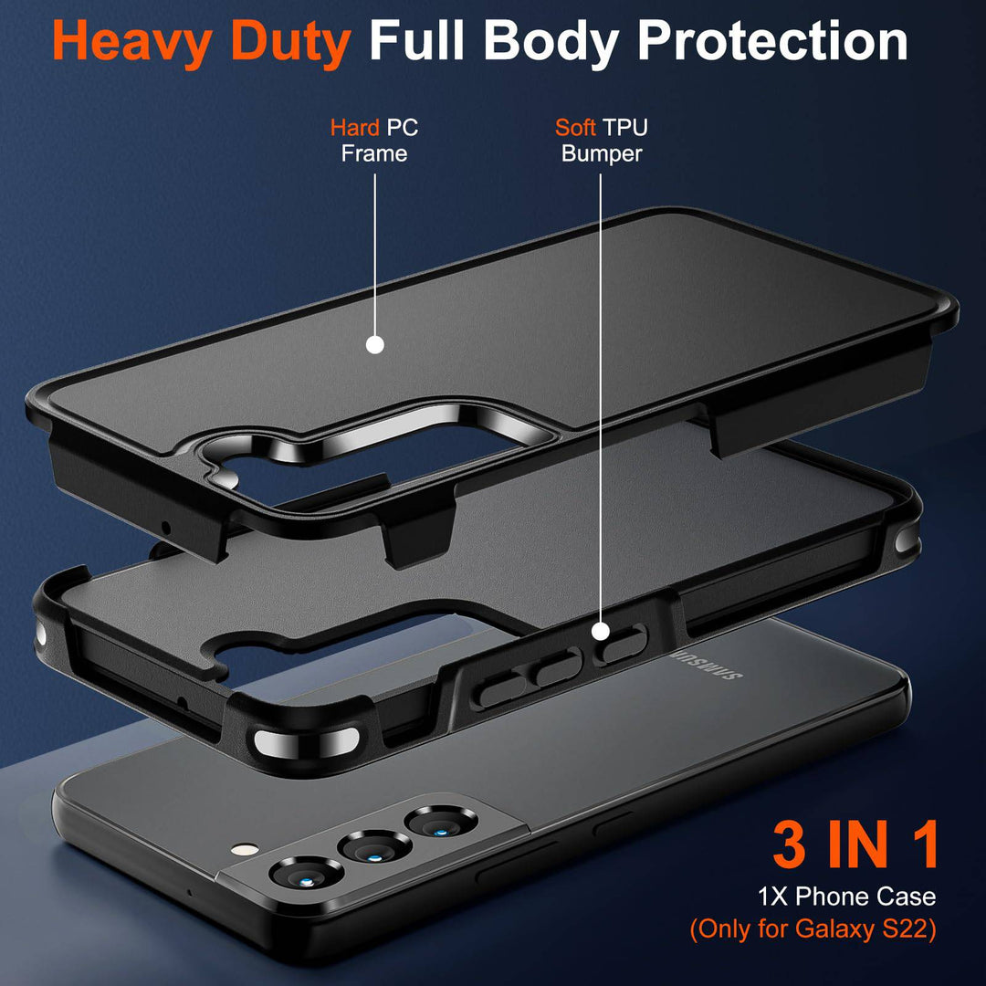 Galaxy S22 ArmorGuard: Military Drop Protection Case - DOKUTRONIX