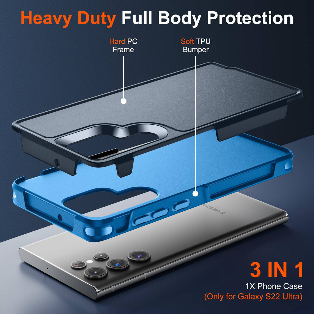 Galaxy S22 ArmorGuard: Military Drop Protection Case - DOKUTRONIX