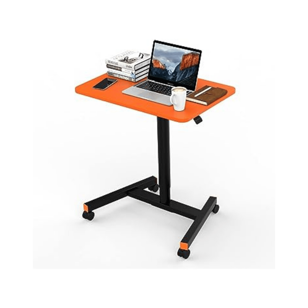 Orange 28 Mobile Sit-Stand Laptop Desk - DOKUTRONIX