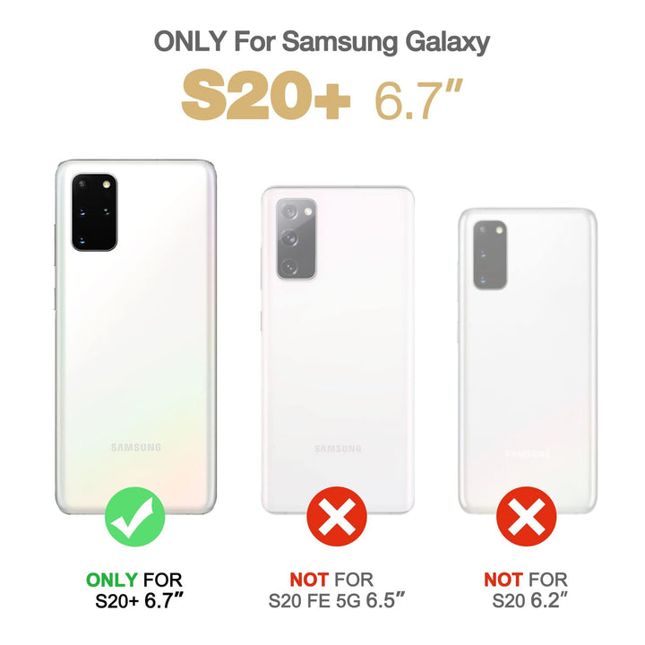 Dexnor Rugged Clear Case for Galaxy S20 Plus - Pink - DOKUTRONIX