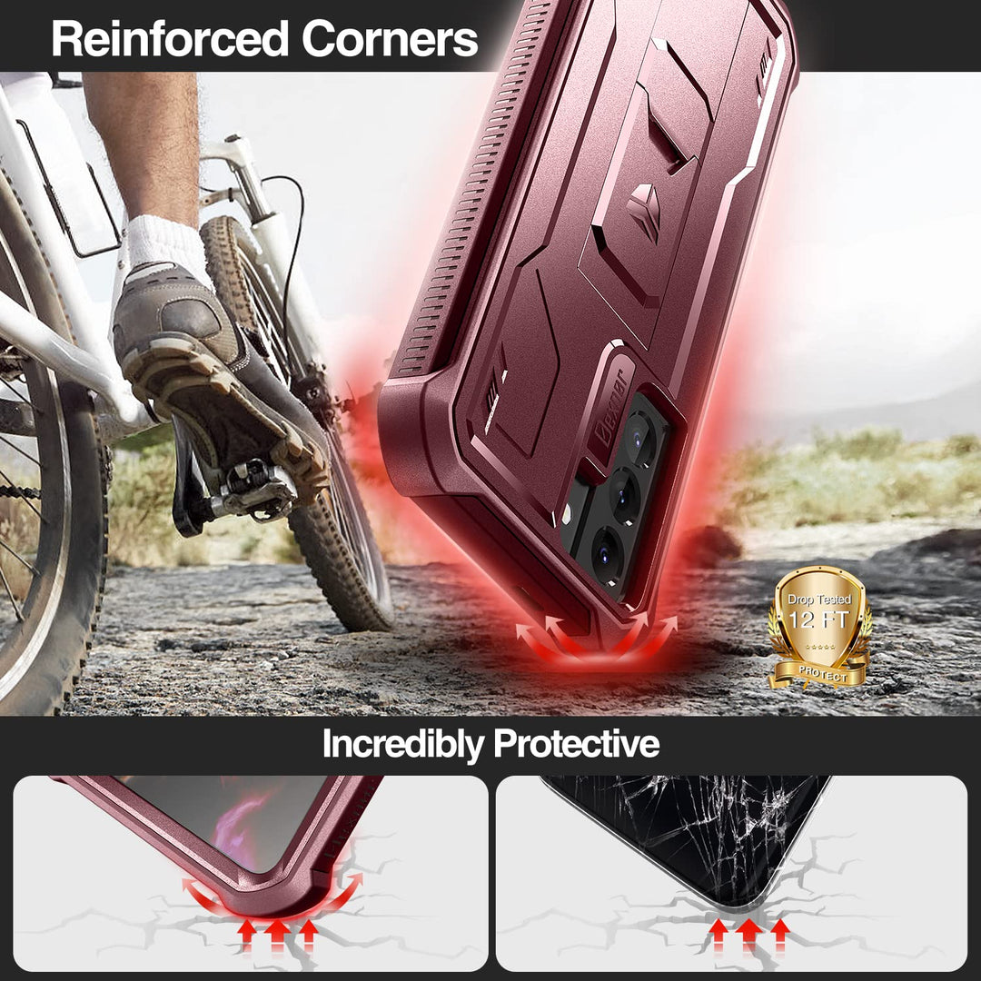 Dexnor Shield Heavy‑Duty Case with Kickstand for Samsung Galaxy S21 - DOKUTRONIX
