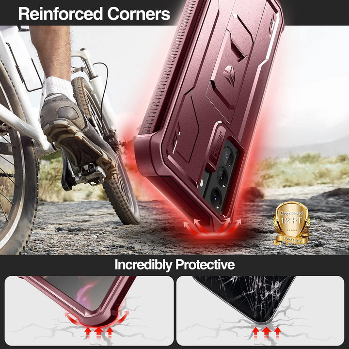 Dexnor Shield Heavy‑Duty Case with Kickstand for Samsung Galaxy S21 - DOKUTRONIX