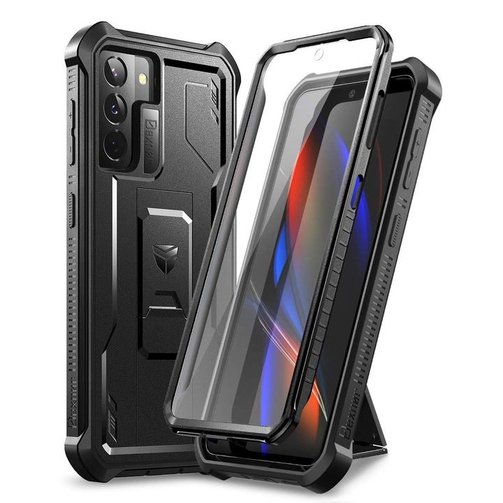 Dexnor Shield Heavy‑Duty Case with Kickstand for Samsung Galaxy S21 - DOKUTRONIX
