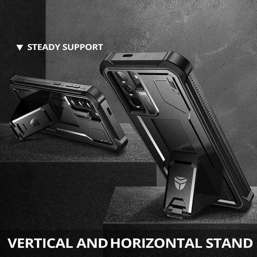 Dexnor Shield Heavy‑Duty Case with Kickstand for Samsung Galaxy S21 - DOKUTRONIX