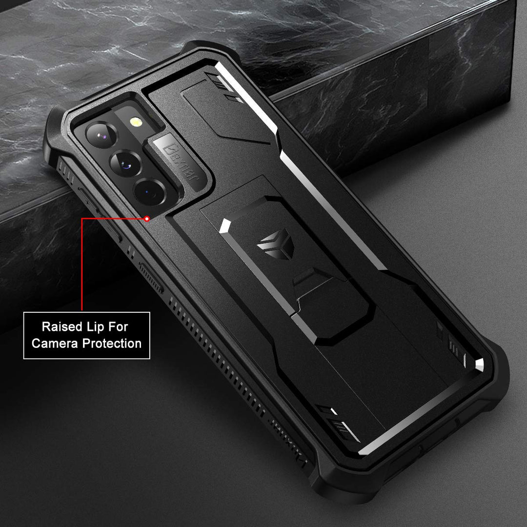 Dexnor Shield Heavy‑Duty Case with Kickstand for Samsung Galaxy S21 - DOKUTRONIX