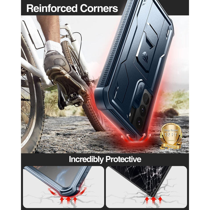 Dexnor Armor Case for Galaxy S22 with Kickstand - DOKUTRONIX