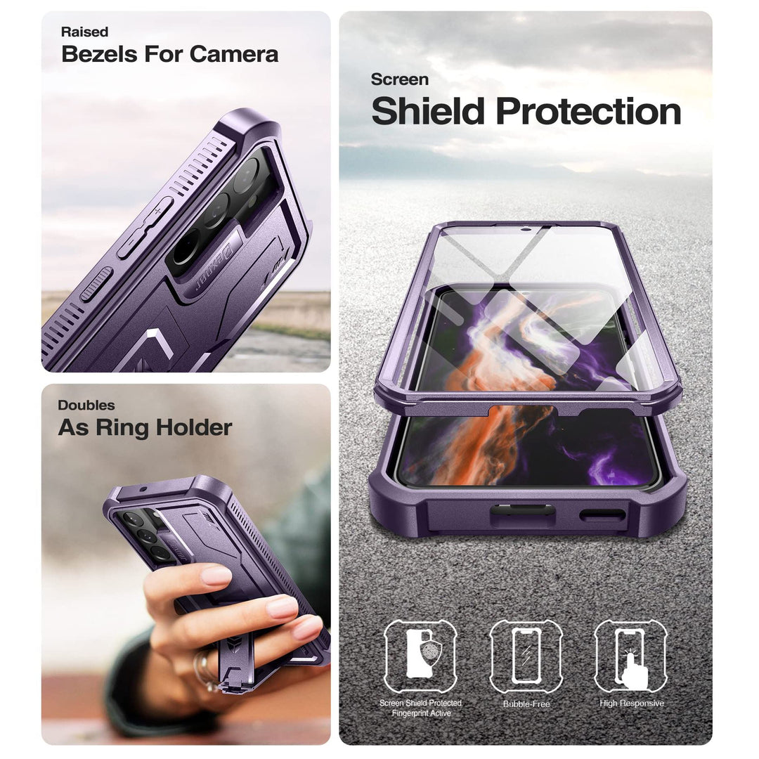 Dexnor Armor Case for Galaxy S22 with Kickstand - DOKUTRONIX