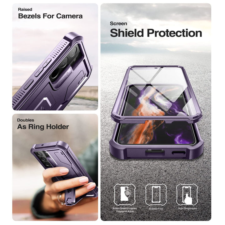 Dexnor Armor Case for Galaxy S22 with Kickstand - DOKUTRONIX