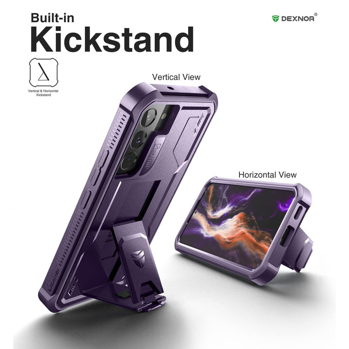 Dexnor Armor Case for Galaxy S22 with Kickstand - DOKUTRONIX
