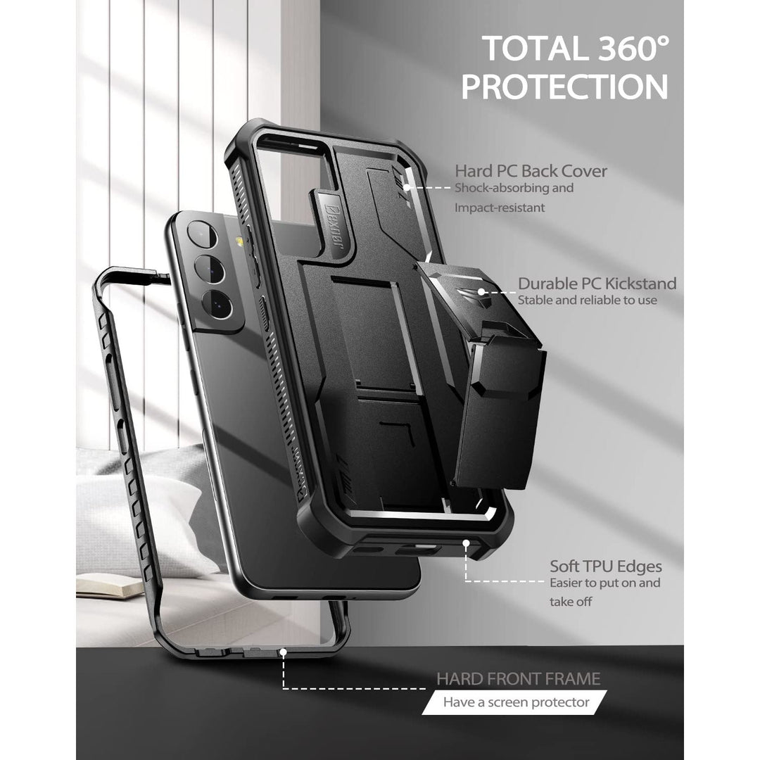 Dexnor Armor Case for Galaxy S22 with Kickstand - DOKUTRONIX