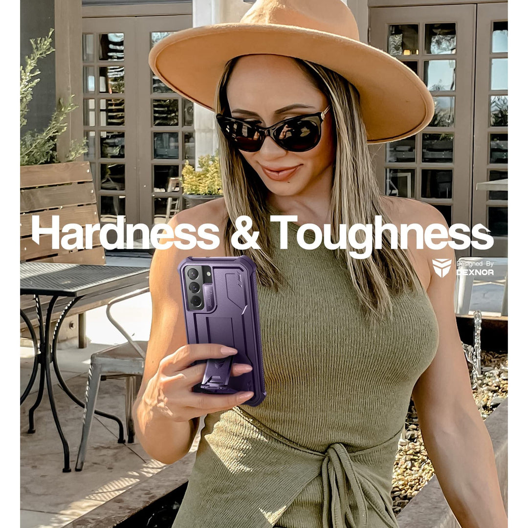 Dexnor Armor Case for Galaxy S22 with Kickstand - DOKUTRONIX