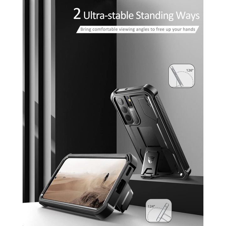 Dexnor Armor Case for Galaxy S22 with Kickstand - DOKUTRONIX