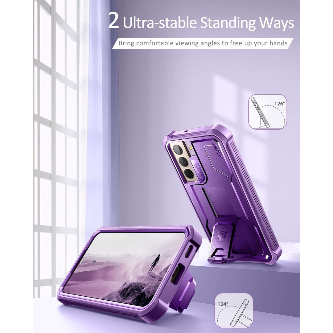 Dexnor Armor Case for Galaxy S22 with Kickstand - DOKUTRONIX