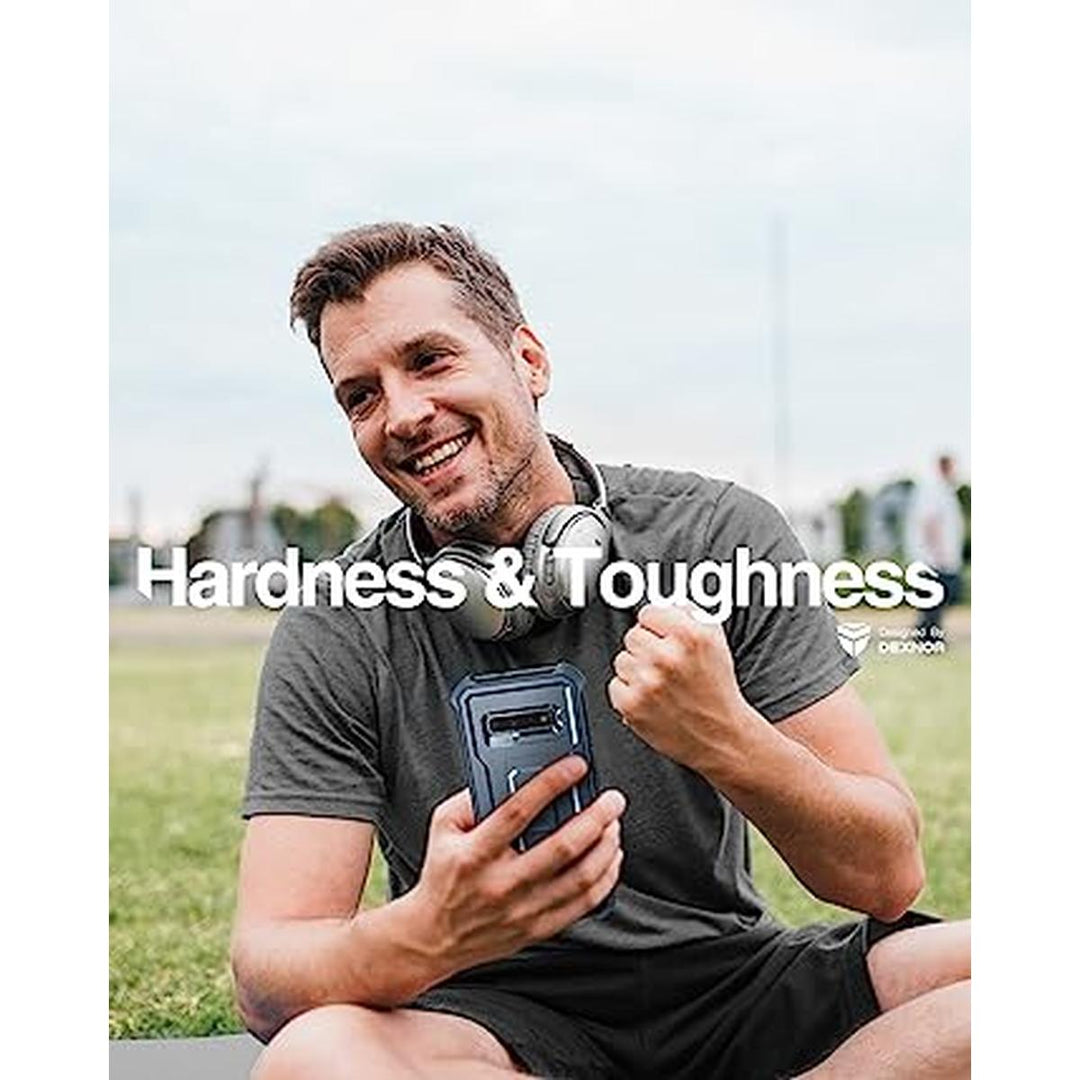 Dexnor Galaxy S10+ Armor Case - Blue Nebula Shield - DOKUTRONIX
