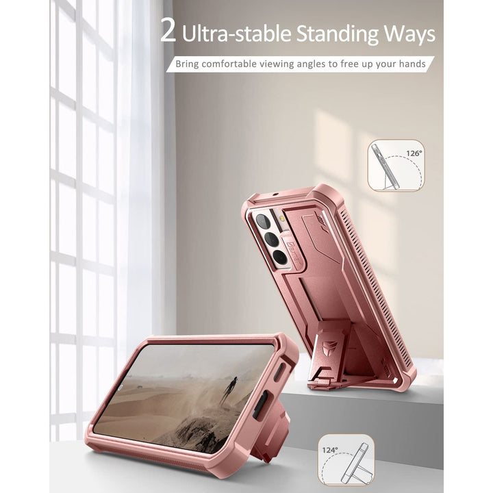 Dexnor Heavy Duty Galaxy S22 Plus Case - Peony Pink - DOKUTRONIX