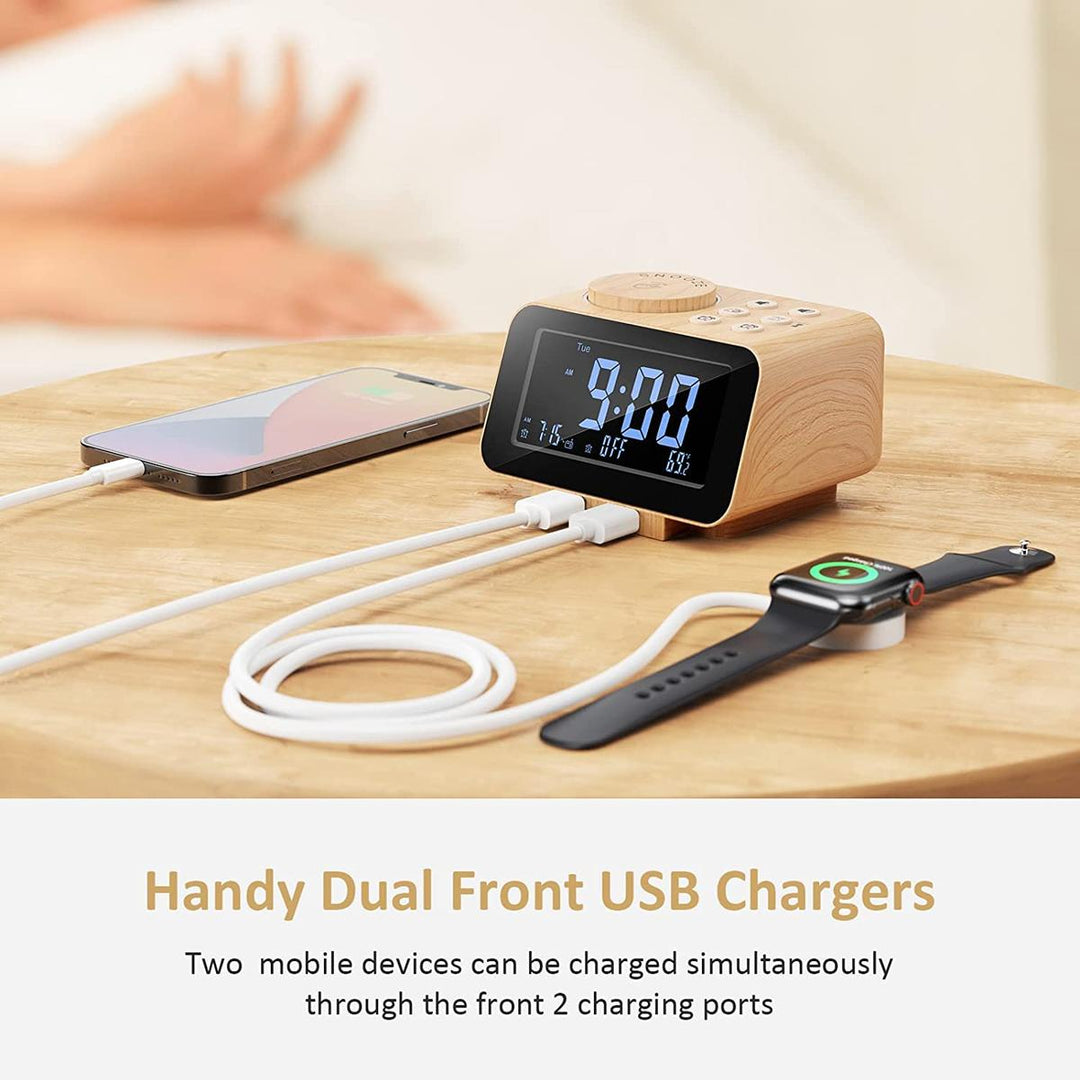 FlexiTime Duo: Dimmable Alarm & FM Clock Radio - DOKUTRONIX