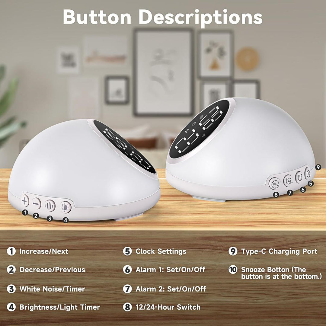 SmartGlow Dual Alarm Clock - DOKUTRONIX