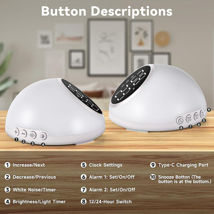 SmartGlow Dual Alarm Clock - DOKUTRONIX