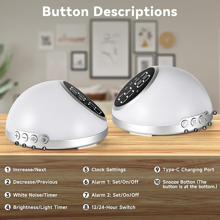 SmartGlow Dual Alarm Clock - DOKUTRONIX